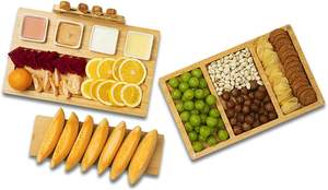 Tablero <span class=keywords><strong>de</strong></span> charcutería Tablas <span class=keywords><strong>de</strong></span> queso <span class=keywords><strong>de</strong></span> bambú Juego <span class=keywords><strong>de</strong></span> cuchillos con cuchillos <span class=keywords><strong>de</strong></span> acero inoxidable Pizarras y cuencos para pareja Fiesta <span class=keywords><strong>de</strong></span> despedida <span class=keywords><strong>de</strong></span> soltera - Product Image 3