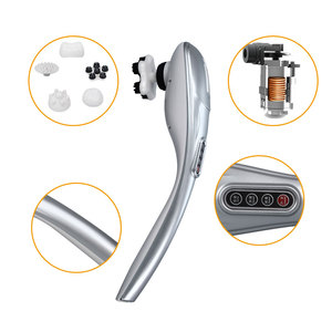 Pistola de <span class=keywords><strong>Masaje</strong></span> Eléctrica de Percusión Extendida, Vibrador de Tejido Profundo, Terapia Quiropráctica para Espalda y Hombros, Masajeador con Mango Extensible - Product Image 3