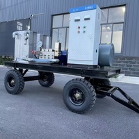 Nettoyeur haute pression 380V robuste avec pistolets multi-buses pour un fonctionnement simultané, idéal pour le nettoyage des surfaces industrielles