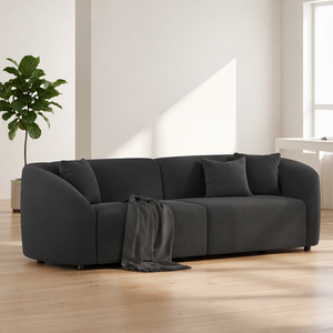 <span class=keywords><strong>BLACK</strong></span> HOLE <span class=keywords><strong>SPACE</strong></span> SF-0018 Divano Letto Chesterfield Moderno in Tessuto con Spugna - Seduta Super Profonda, Schienale Alto, Gambe in Legno, Design Durevole - Product Image 1