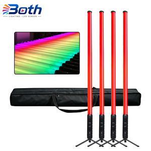 4 piezas con bolsa, barra de tubos LED de píxeles para exteriores, profesional, 360 grados, RGBWA 5 en 1, inalámbrica, DMX, con batería. - Product Image 1