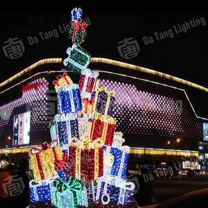 Boîte cadeau 3D avec lumière LED, étanche IP65, pour installation intérieure/extérieure, éclairage nocturne économique, aménagement paysager et événements - Product Image 5