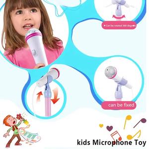 Micrófono <span class=keywords><strong>de</strong></span> Juguete con Soporte y Luces Intermitentes, Reproductor <span class=keywords><strong>MP3</strong></span> <span class=keywords><strong>de</strong></span> Karaoke, Instrumento Musical para Niños, Regalo <span class=keywords><strong>de</strong></span> <span class=keywords><strong>Cumpleaños</strong></span> - Product Image 5