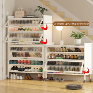 Zapatero con Ruedas y Patas Reforzadas, Estante de Almacenamiento de Zapatos Portátil de Múltiples Niveles, Organizador de Zapatos Grande para la Entrada, para la Familia - Product Image 2