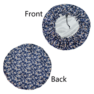 Bonnet imprimé QINGYAN, fabricant <span class=keywords><strong>professionnel</strong></span>, bonnet de nuit en satin à imprimé floral, bonnet réglable pour femmes, pour un usage quotidien - Product Image 4