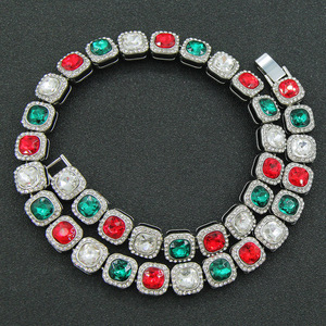 Nuevo Collar Geométrico Colorido de Estilo Exagerado y Personalizado, Cadena de Aleación Simple y Moderna, Collares para Hombre, Joyería al por Mayor - Product Image 3