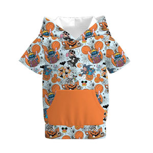 Garçons Halloween manches courtes <span class=keywords><strong>Mickey</strong></span> Ghost, Stitch Pumpkin, Cartoon Elf, <span class=keywords><strong>Mickey</strong></span> Funny Pattern, Déverrouillez les tenues cool à la mode des vacances - Product Image 2