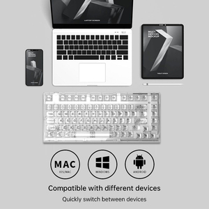 Fl eSports q75pro Bàn Phím Cơ Khí 3 Chế Độ USB/2.4G/<span class=keywords><strong>Bluetooth</strong></span> Bàn Phím Không Dây 82 Phím Bàn Phím PC Chơi Game Phụ Kiện - Product Image 2