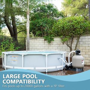 <span class=keywords><strong>Filtro</strong></span> <span class=keywords><strong>a</strong></span> <span class=keywords><strong>Sabbia</strong></span> e Pompa per <span class=keywords><strong>Piscina</strong></span> da 500mm, con Valvola Multiporta <span class=keywords><strong>a</strong></span> 6 Vie, Sistema di Filtrazione ad Alta Efficienza per Piscine Interrate - Product Image 2