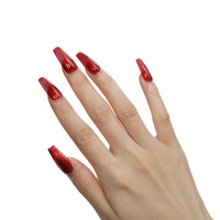 Ruban adhésif pour ongles en gel Ruby Rubber Base Coat à usage unique, longue durée, véritable gel, non toxique, semi-durci, autocollants de vernis à ongles en gel UV