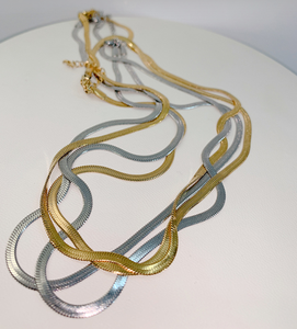 Collane a Catena <span class=keywords><strong>Piatta</strong></span> in Acciaio Inossidabile Placcato <span class=keywords><strong>Oro</strong></span> 18K, Accessori per Creazione di Gioielli Fai-da-Te - Product Image 5