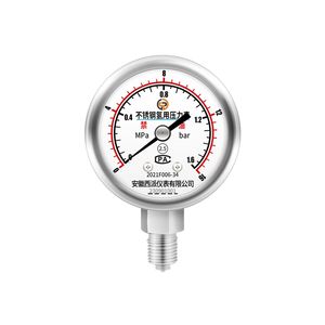 เครื่องวัดความดันออกซิเจนสแตนเลสสตีล Y100BF 1.6MPa เครื่องวัดความดันออกซิเจนที่มีความบริสุทธิ์สูงทนทาน - Product Image 5