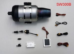 Hot SWIWIN SW300Pro Max Thrust 30KG Motor de turbina sin escobillas Jet Turbojet sin escobillas Modelo grande Avión Triciclo Ala fija - Product Image 2
