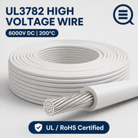 Câble en caoutchouc silicone UL3782, fabricant direct, haute température, haute tension, flexible, en gros, pour câblage