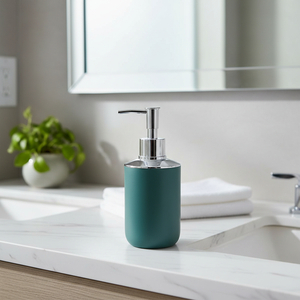 Fornitura all'ingrosso di bottiglie di disinfettante per le mani verde cromato 65x65x175cm ABS PP dispenser di sapone liquido - Product Image 3