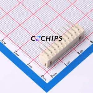 HCZZ0139-10 Wire-to-Board Pin Header Bent Lead Through Hole,P=2.54mm Connector 1x10P 2.5mm Right Angle Insert XH - Product Image 2