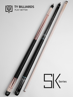 Queue de billard de haute qualité TY Brand SK Series, options de pointe de 12,5 mm/11,8 mm, manche en bois d'érable nord-américain, enveloppe en lin, Taco De