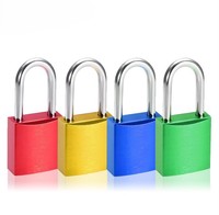 Cadenas de sécurité universel à triple revêtement en acier chromé trempé, anodisé, antirouille, avec déverrouillage par clé