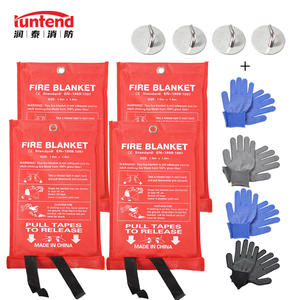 Protezione di emergenza saldatura coperta antincendio resistenza alle alte Temperature fibra di vetro ignifuga raso bianco per casa e auto - Product Image 2