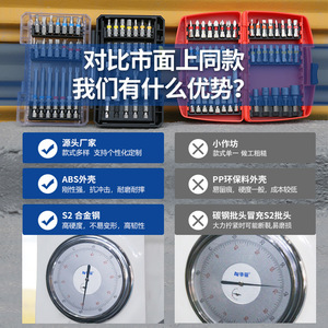 43 Piece Electric <b>Screwdriver</b> <b>Set</b> With <b>Bits</b> Magnetic Hand Drill Metric Standard For Repair And Assembly - Product Image 2