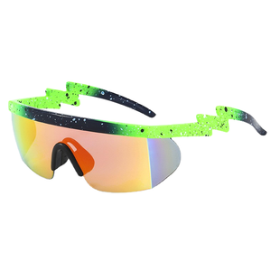 แว่นตากันแดดขาเดียวแบบยุโรปและอเมริกาใหม่2025ออกแบบได้ตามต้องการแว่นตาปั่นจักรยานกีฬากลางแจ้ง - Product Image 1