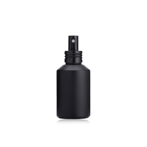 <span class=keywords><strong>Botella</strong></span> de aceite esencial facial de suero esmerilado negro de vidrio redondo con cubierta de aerosol negro 5ml 10ml 15ml 20ml 30ml 50ml 100ml - Product Image 2