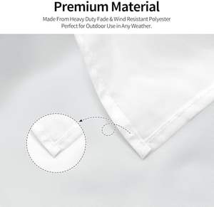 Создайте свой собственный логотип/изображение/текст чистый белый персонализированный бизнес-Декор на открытом воздухе под заказ 3x5 футов двухсторонний флаг - Product Image 6