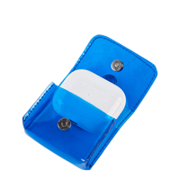 Sac de rangement transparent polyvalent en PVC Porte-monnaie avec bouton-pression pour un usage quotidien Mini pochette transparente personnalisée Commandes en gros disponibles