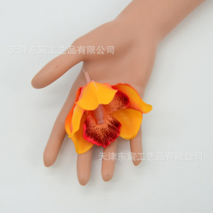 Flores Artificiales de Cymbidium de Dongchen Crafts, Flores de Seda para Decoración de Bodas, Arreglos Florales Hechos a Mano - Product Image 2