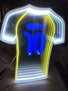LED Neon Jersey Sign Mane 10 Green Backlit <b>Wall</b> <b>Mount</b> Decorative <b>Light</b> Home Display Static One Color <b>Plug</b> Powered - Product Image 3