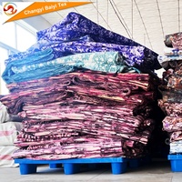 Parure de draps en polyester imprimé de bonne qualité, OEM, nouveaux designs africains, vente en gros à bas prix