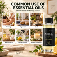 Huile parfumée en gros avec logo personnalisé 500 ml, huile diffuseur d'arômes sans eau, huile essentielle longue durée pour machine de parfum d'ambiance hôtels et maisons