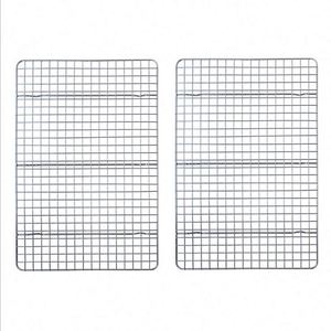 <strong>Cooling</strong> <strong>Rack</strong> Set of 2 Stainless Steel Oven Safe Grid Wire <strong>Racks</strong> for Cooking Kitchen <strong>Cooling</strong> Net Non-stick - Product Image 1