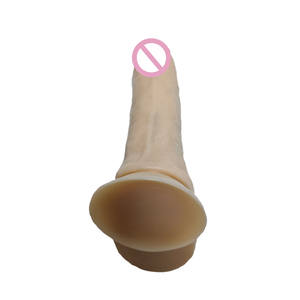 Dildo mainan seks realistis dengan bola, Cup penyedot TPE Dildo besar <span class=keywords><strong>Penis</strong></span> buatan dengan bola untuk wanita Anal stimulasi vagina - Product Image 4