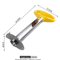 Accesorios de Cocina, Cortador de Piña de Acero Inoxidable, Removedor de Tallo de Piña, Descorazonador de Piña