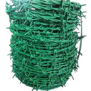 <span class=keywords><strong>Vert</strong></span> PVC enduit <span class=keywords><strong>fil</strong></span> de fer <span class=keywords><strong>barbelé</strong></span> double brin - Product Image 2