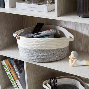 <span class=keywords><strong>Panier</strong></span> à linge décoratif <span class=keywords><strong>xxl</strong></span> de très grande taille, pour le rangement des jouets de bébé et du <span class=keywords><strong>chien</strong></span>, corbeille en corde de coton tissée avec poignée, nouveauté - Product Image 6