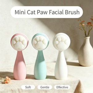 Brosse nettoyante visage en silicone double face écologique Patte de chat – Élimine l'excès de sébum, la saleté et le maquillage tenace - Product Image 2