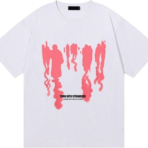 Summer Graphic Tees Oversized Creative Graffiti Short Sleeve Shirts Casual Rapper Streetwear <b>Y2k</b> <b>Tops</b> Men's 100% Cotton Knitted - Product Image 4