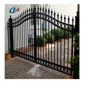 3 đường ray trang trí mạ kẽm vuông thép ống thép picket hàng rào và wrought sắt cổng - Product Image 6