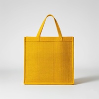 Sac fourre-tout en toile de jute imprimé écologique réutilisable avec poignée Pochettes personnalisées bon marché