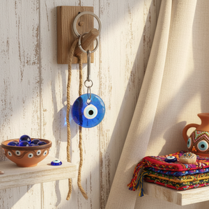 Porte-clés en verre 9X3 cm Evil Eyes - Product Image 3