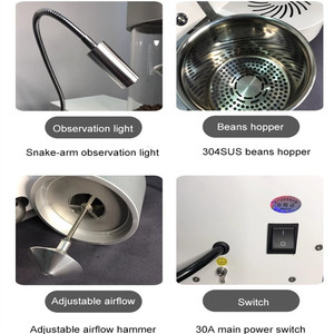 Petite entreprise Air chaud Mini échantillon de machine à torréfier les grains de café - Product Image 4