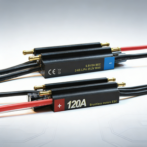 Contrôleur de vitesse de moteur sans balais ESC 30A/50A/70A/90A/120A/200A pour applications de propulsion de bateaux, voitures et avions RC - Product Image 1