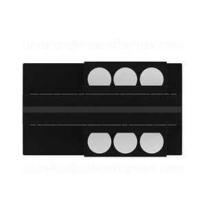 Support d'affichage double face en bois pour la promotion et la publicité de maquillage de marque - Product Image 5