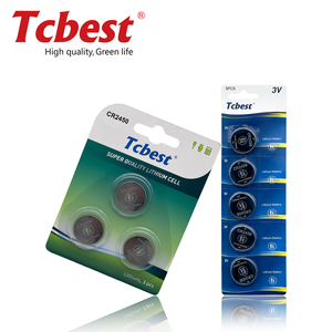 CR2450 3V 550mAh Lithium tombol mangan sel baterai untuk jam tangan kunci fob & IoT perangkat - Product Image 6