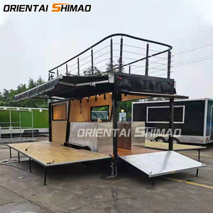 Remolque de Comida de Dos Pisos Roast Corn Mobile Kitchen, Totalmente Equipado, Carrito de Bar, Food Truck de Doble Piso para Calle - Product Image 3