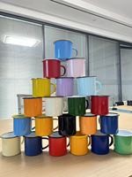 Tasses en émail métallique en fonte personnalisées en gros pour la sublimation – Tous types de mugs à café en émail pour le camping en plein air