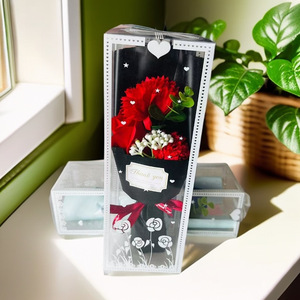 Ramo de flores de jabón hecho a mano, gran oferta, ramo de rosas de clavel pequeño para Navidad, Día de San Valentín, caja de regalo barata incluida - Product Image 5