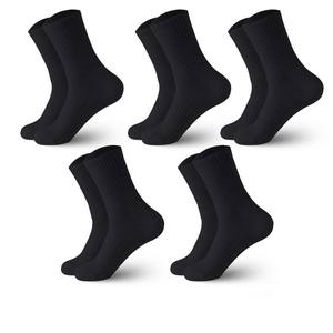 جوارب رياضية رجالية سوداء من القطن المضغوط والمسامي للجري وركوب الدراجات في الهواء الطلق - Product Image 1